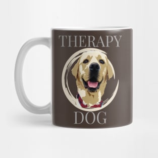 Therapy Dog Yellow Labrador Retriever Mug